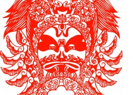 京剧脸谱剪纸图片