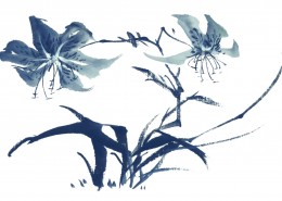水墨花卉图片