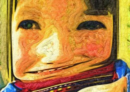 抽象儿童油画图片