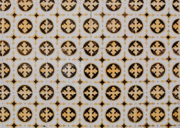 图案规律的釉面瓷砖图片