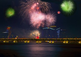 澳门国际烟花节的烟花图片