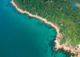 航拍小岛海岸图片大全