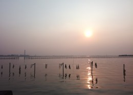 风平浪静的淀山湖图片