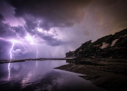 天空中的闪电图片