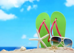 沙滩物品摆放图片大全