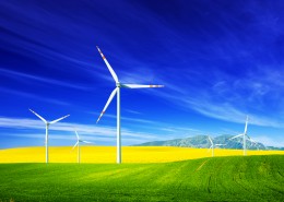 草原上风车图片