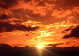 唯美黄昏景色图片