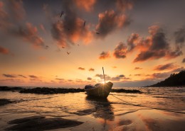 唯美船舶码头景象图片