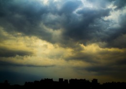 阴云密布的天空图片大全