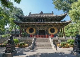 山西晋祠风景区建筑风景图片