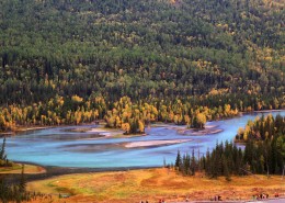 新疆喀纳斯自然风景图片