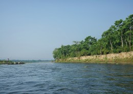 尼泊尔奇特旺国家公园河流自然风景图片