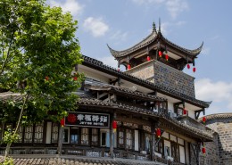 四川都江堰古老建筑风景图片