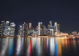 新加坡城市夜景图片大全
