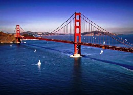 美国金门大桥图片大全