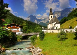 德国最美的乡村拉姆绍小镇风景图片
