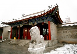 陕西西安雪景图片