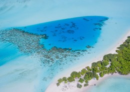 马尔代夫共和国清澈见底的海水图片