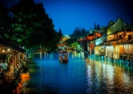 江南水乡浙江乌镇水墨风景图片