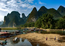 广西桂林兴坪山水风景图片大全