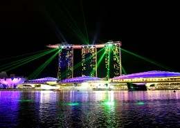 新加坡城市夜景图片