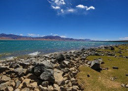 西藏格仁错风景图片