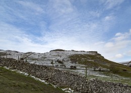 英格兰约克郡野外雪景图片