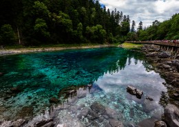 夏日九寨沟风景图片