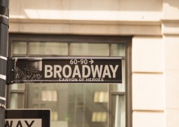 美国华尔街路标图片