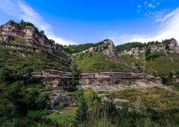 山西悬空村风景图片