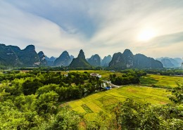 广西明仕田园风景图片
