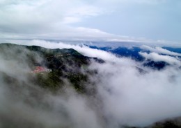雾锁阳明山风景图片大全