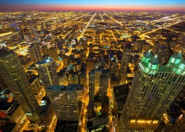 繁华的城市夜景图片