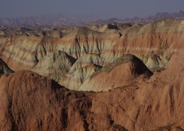 甘肃兰州杏花村丹霞地貌图片