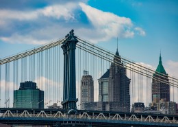 美国纽约曼哈顿大桥风景图片