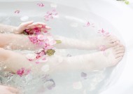 花瓣足浴图片