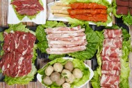 美味火锅肉片图片