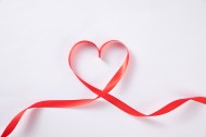 爱心绸带图片