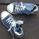 清新文艺的帆布鞋图片