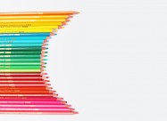 唯美彩色铅笔图片