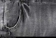 牛仔裤局部图片