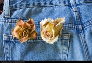 牛仔裤局部图片