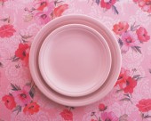 盘子上的花卉丝带艺术摄影图片大全