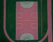 高清航拍操场图片