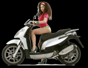 轻便摩托车透明背景PNG图片