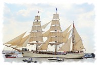 高大的现代船舶图片