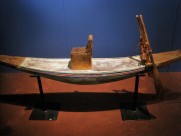 古老的手摇船博物馆图片