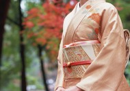 日式庭院和枫叶图片