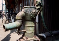 居民生活小巷特写图片