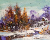 油画风景家居三联画（二）图片